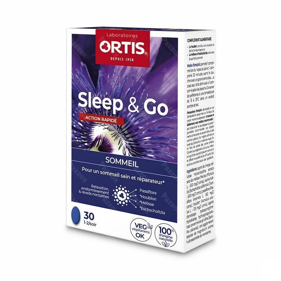 Ortis Sleep & Go 30 Comprimés