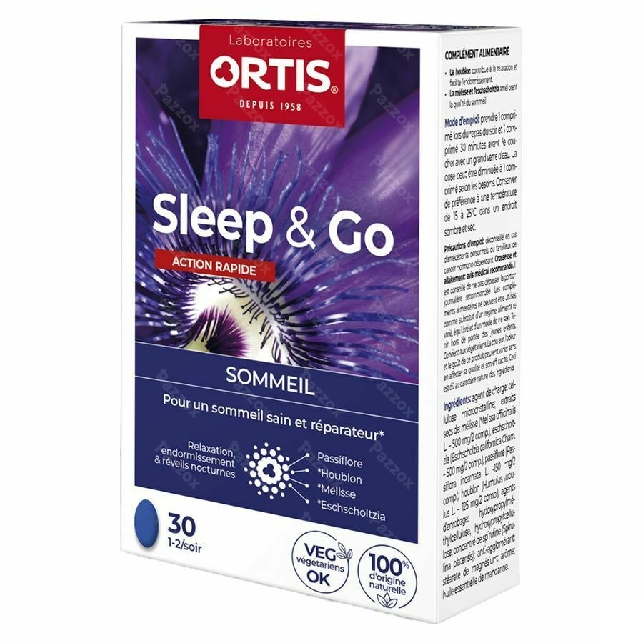 Ortis Sleep & Go 30 Comprimés