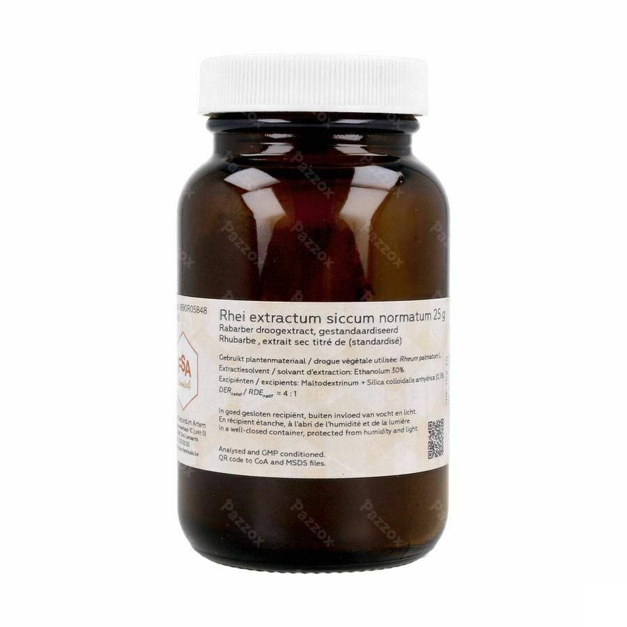 Rhubarbe Extrait Sec Titre 25g Magis