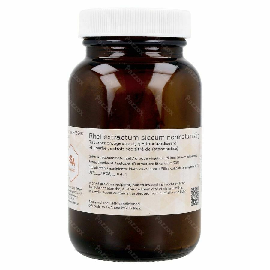 Rhubarbe Extrait Sec Titre 25g Magis