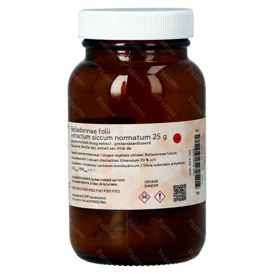 Belladone Feuille Extrait Sec Titre 25g Magis