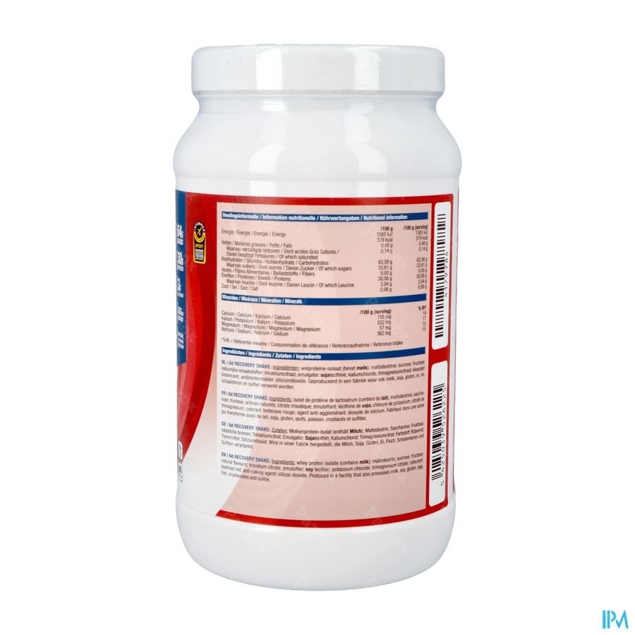 6d Sports Nutrition Recovery Shake Strawberry 1kg 