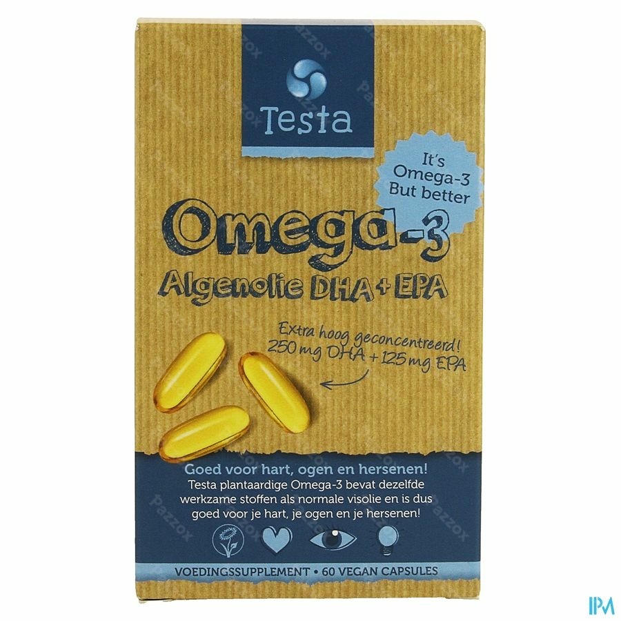 Testa Omega 3 Huile Algues Dha/epa Softgels 60