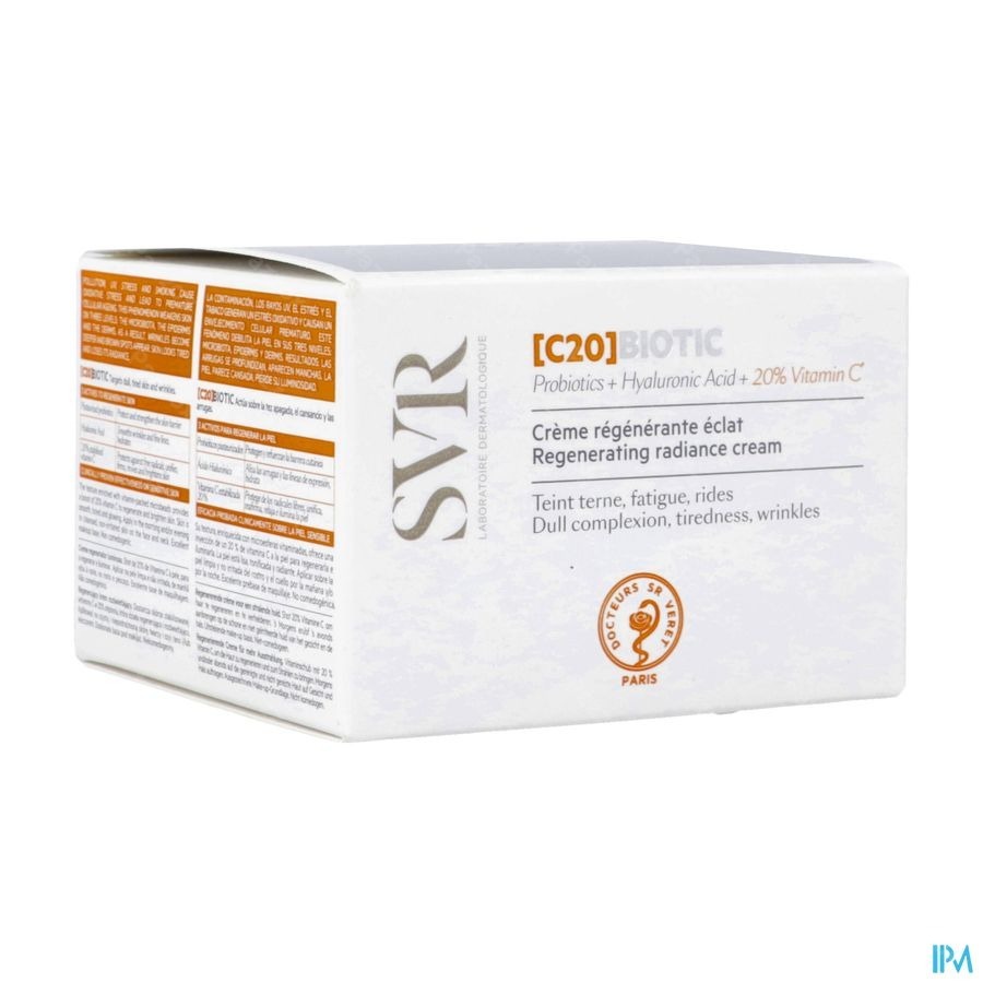 SVR C20 Biotic Crème Régénérante Éclat 50ml