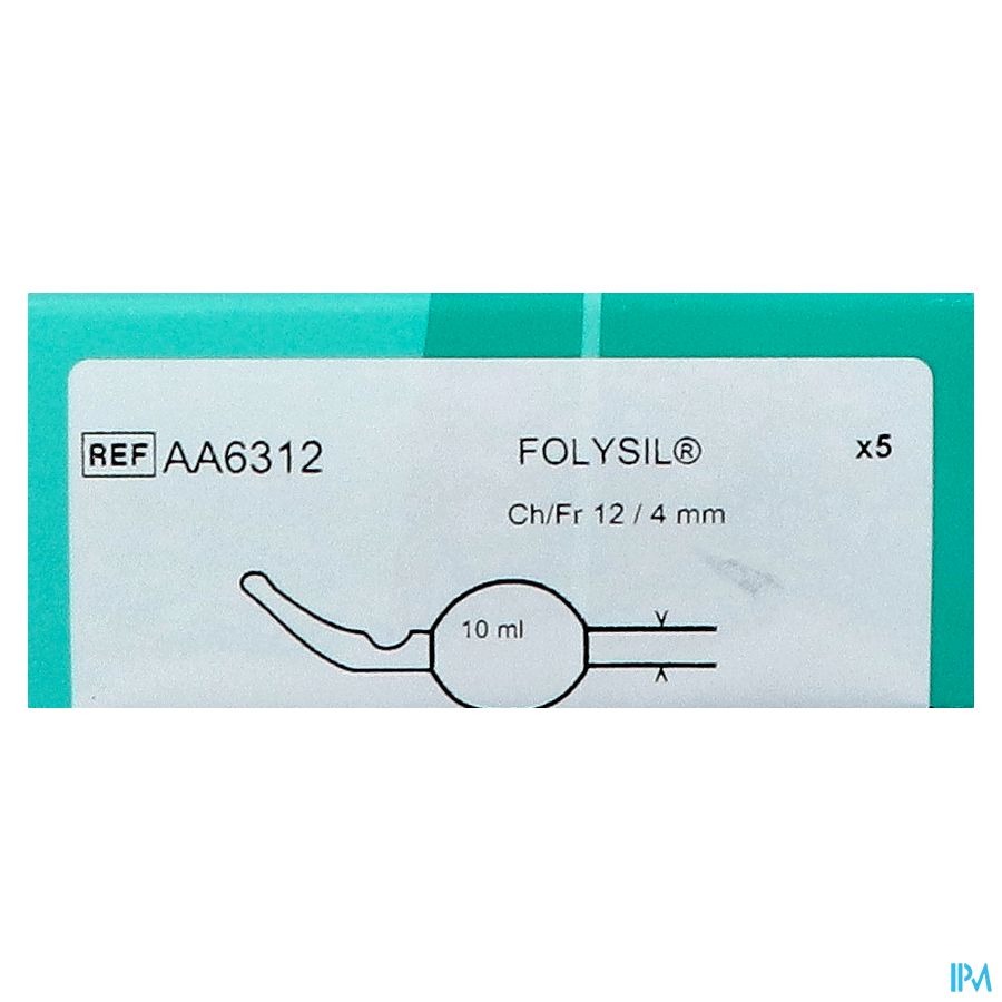 Folysil 2 Voies Tie Sil Cath 15ml 40cm Ch12 5