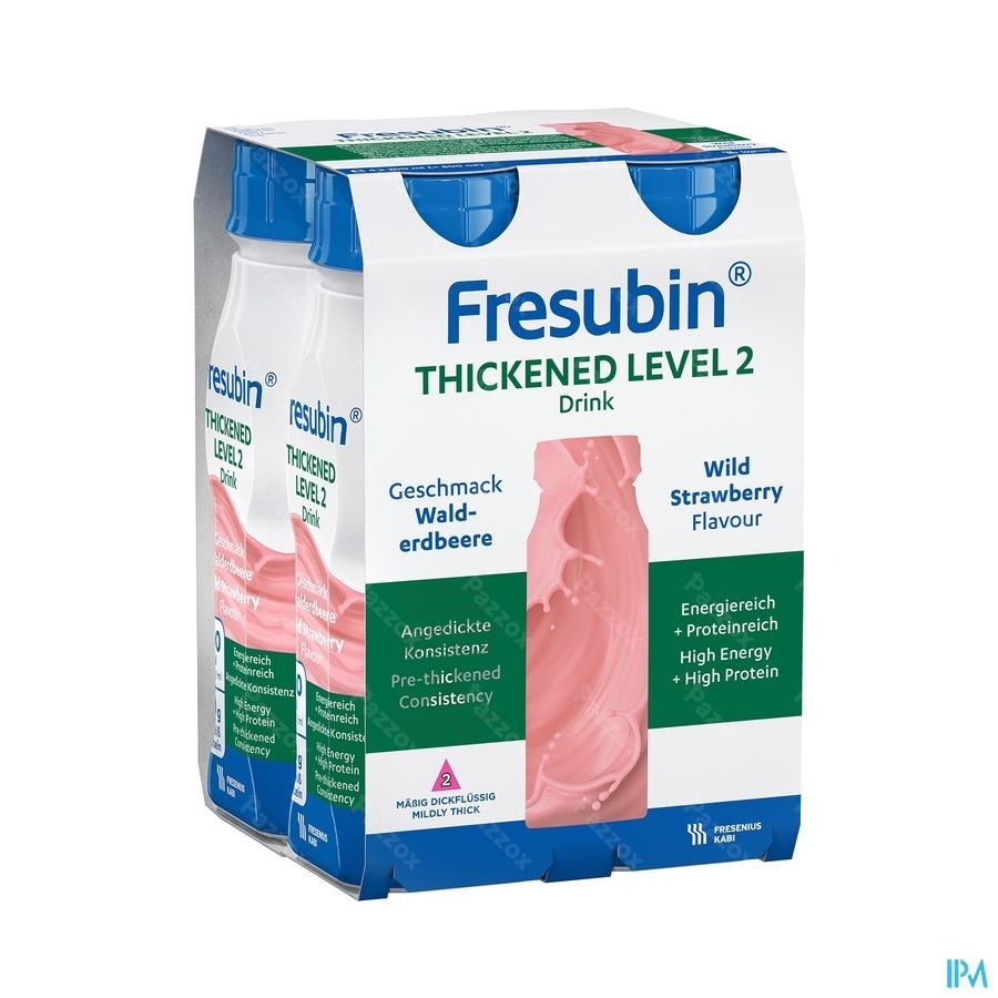 Fresubin Thickened Level 2 Drink Fraise 4x200ml