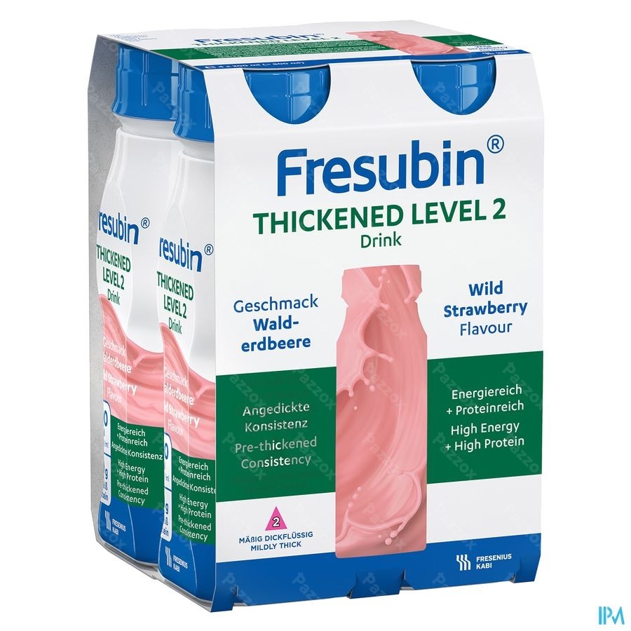 Fresubin Thickened Level 2 Drink Fraise 4x200ml