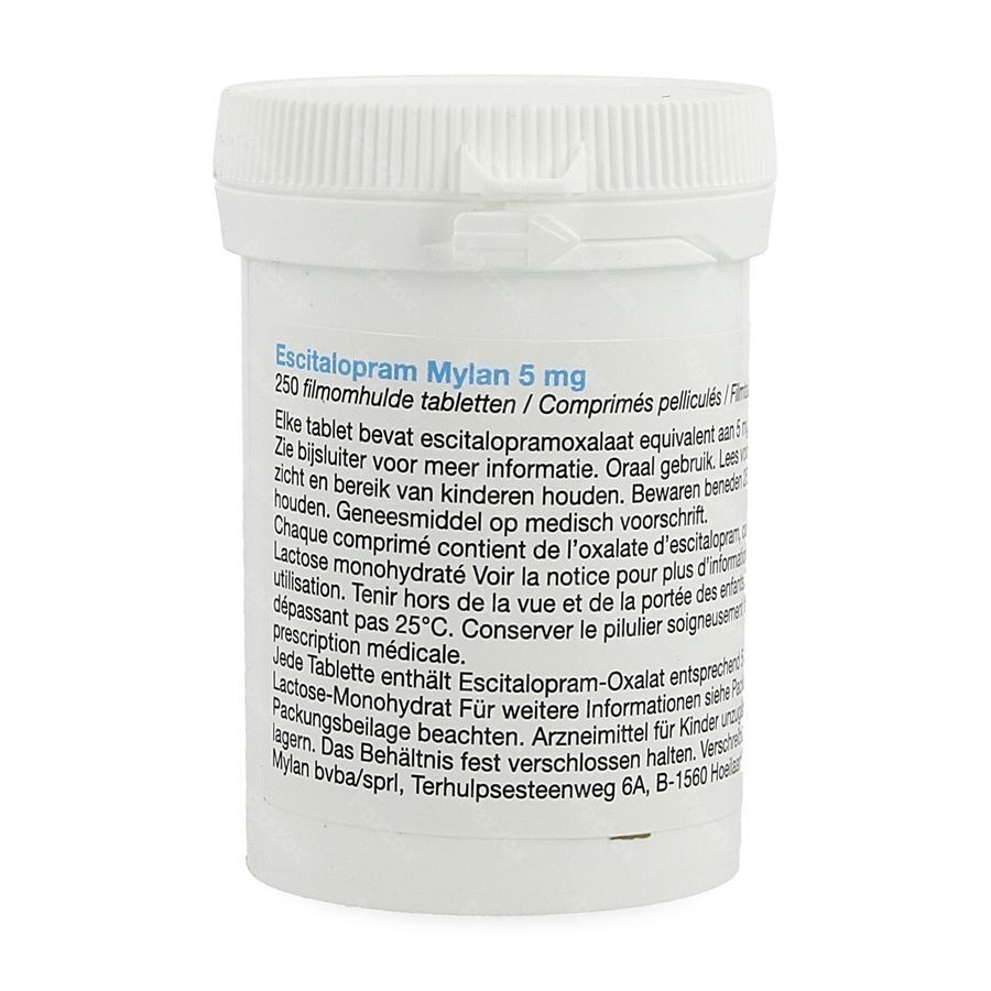 Escitalopram Viatris 5mg Comp Pell 250 Pot Idd