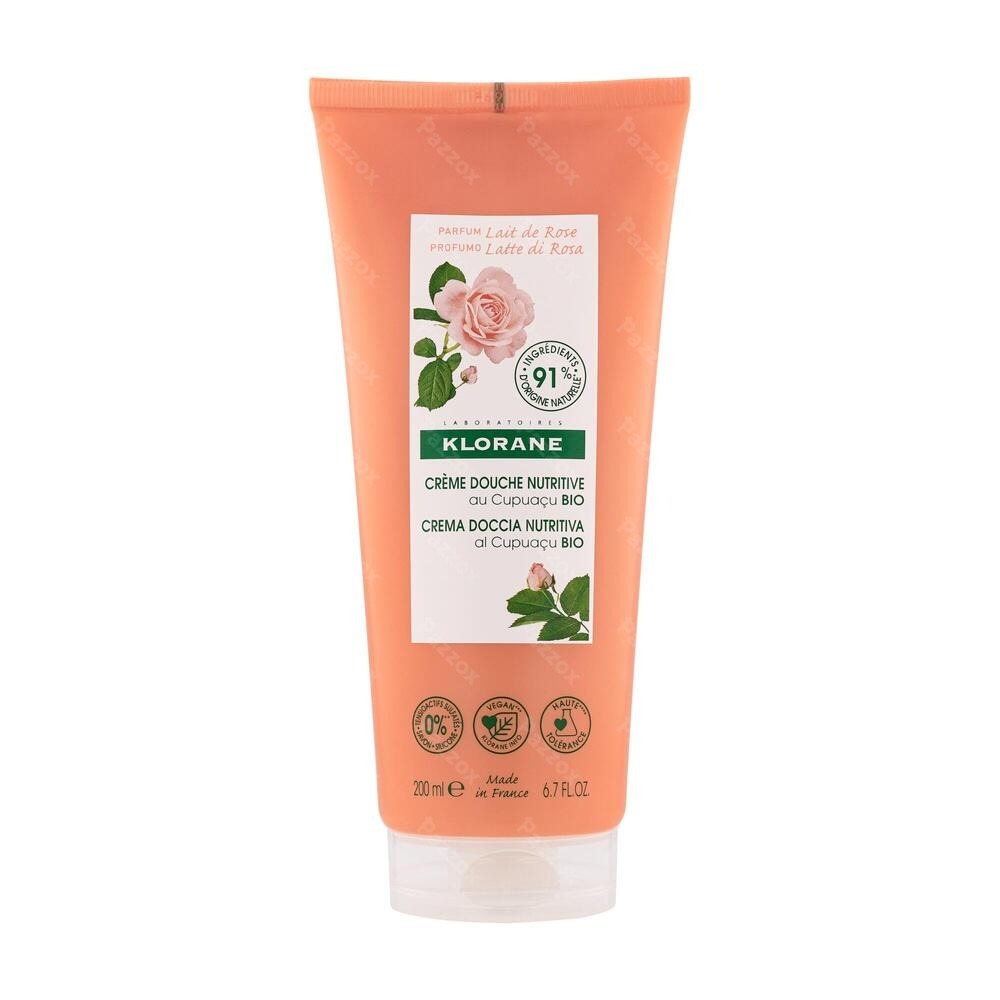 Klorane Corps Douche Cr Lait Rose 200ml Nf