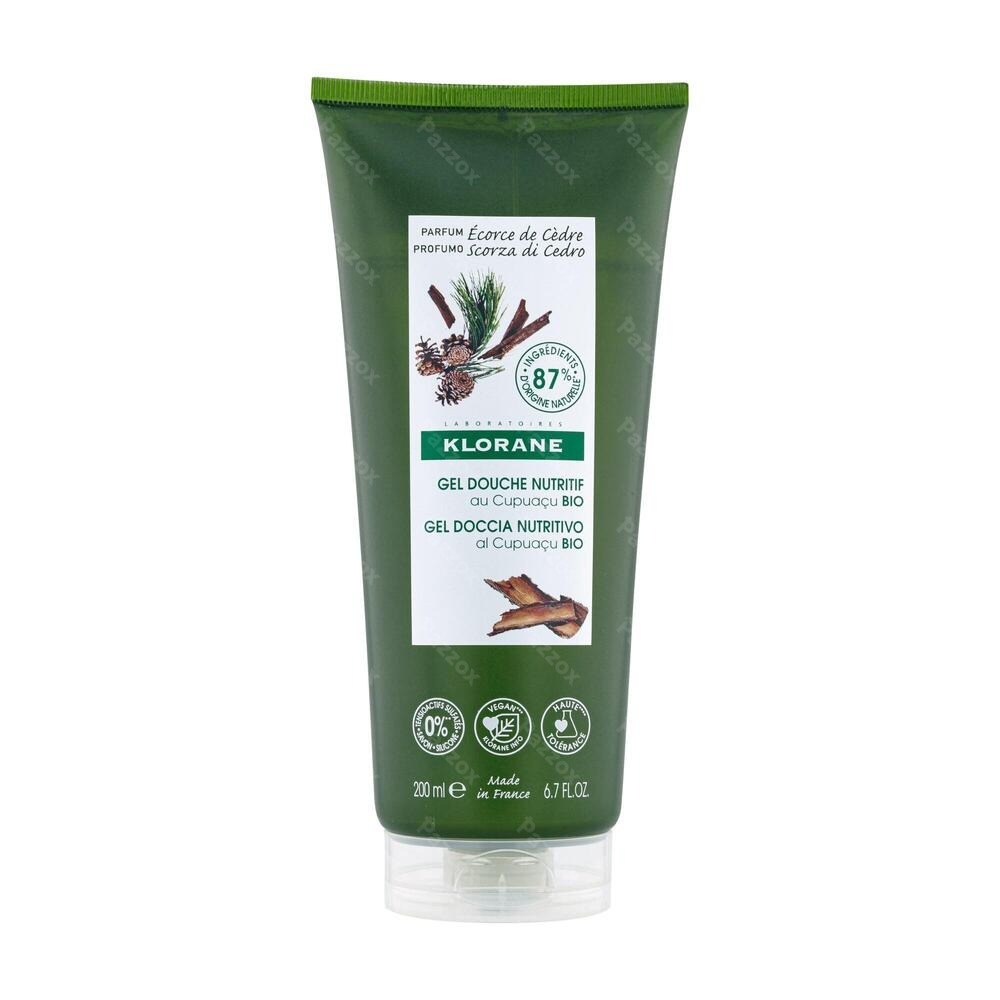 Klorane Corps Douche Gel Ecorce Cedre 200ml