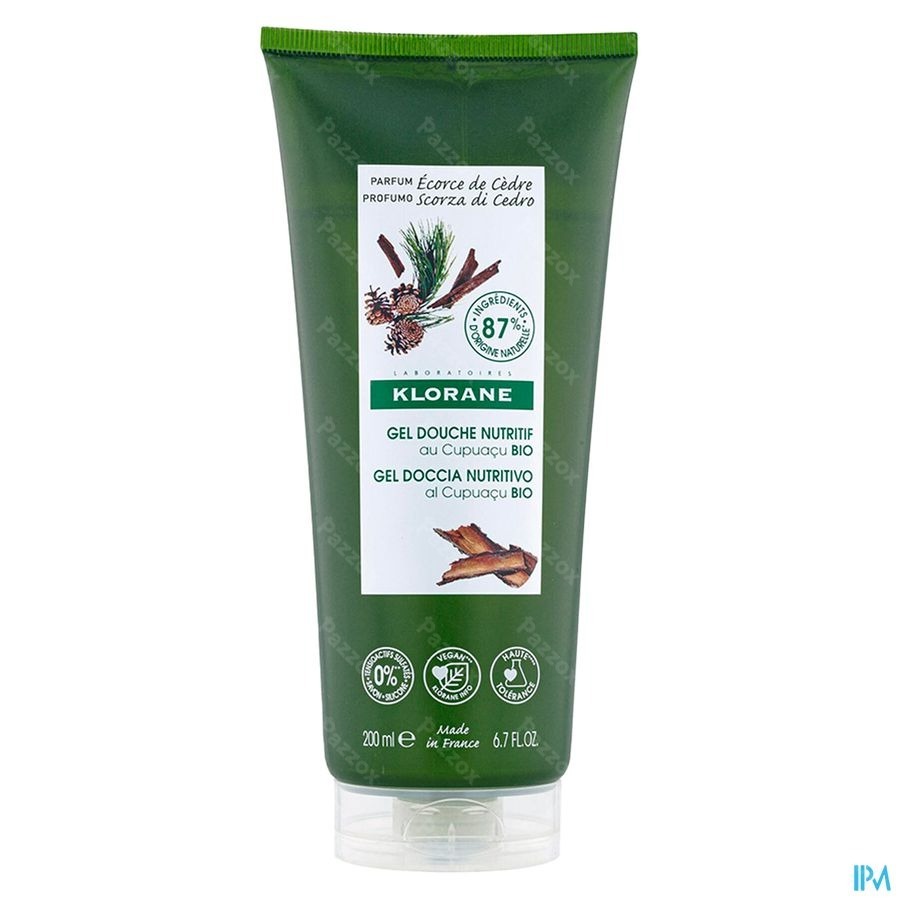 Klorane Corps Douche Gel Ecorce Cedre 200ml