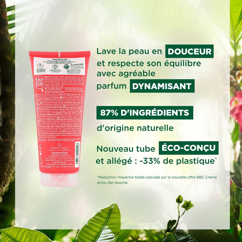Klorane Corps Douche Cr Fleur Hibiscus 200ml Nf