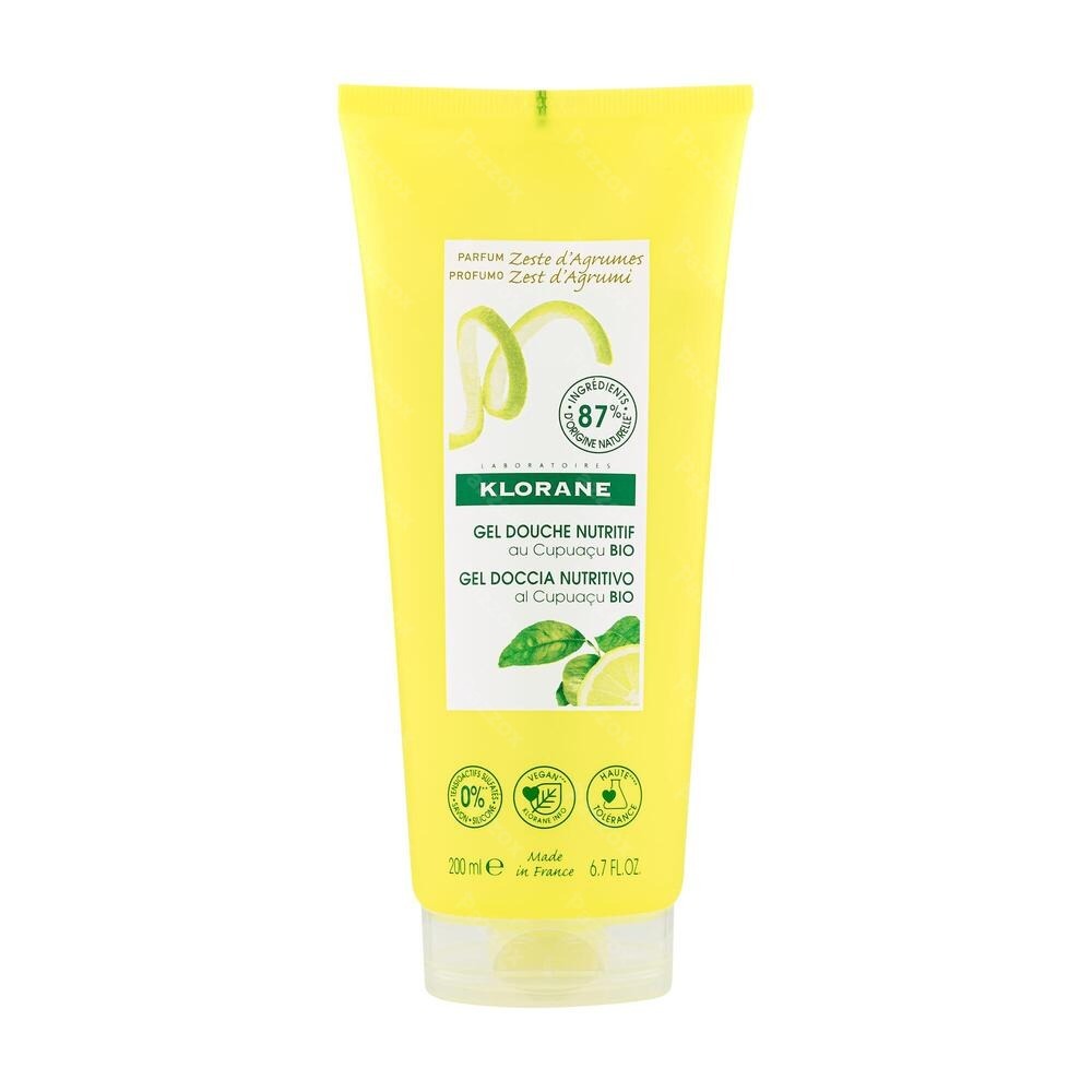 Klorane Corps Douche Gel Zeste Agrumes 200ml Nf