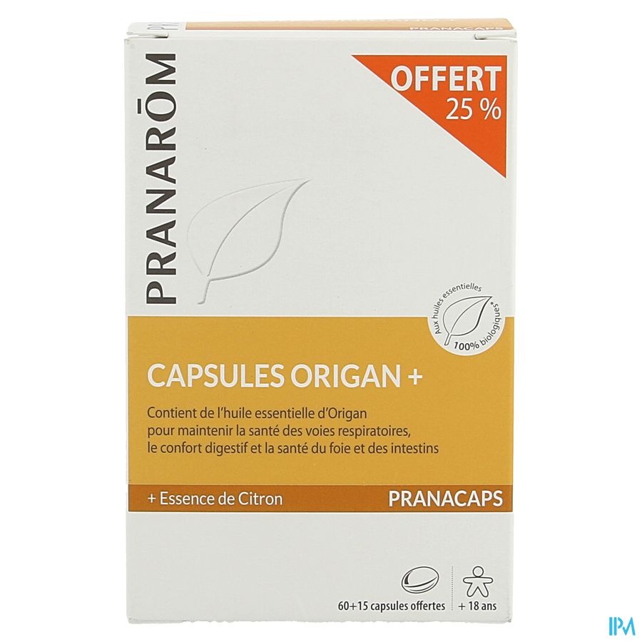 Pranacaps Bio Origan Plus Caps 75