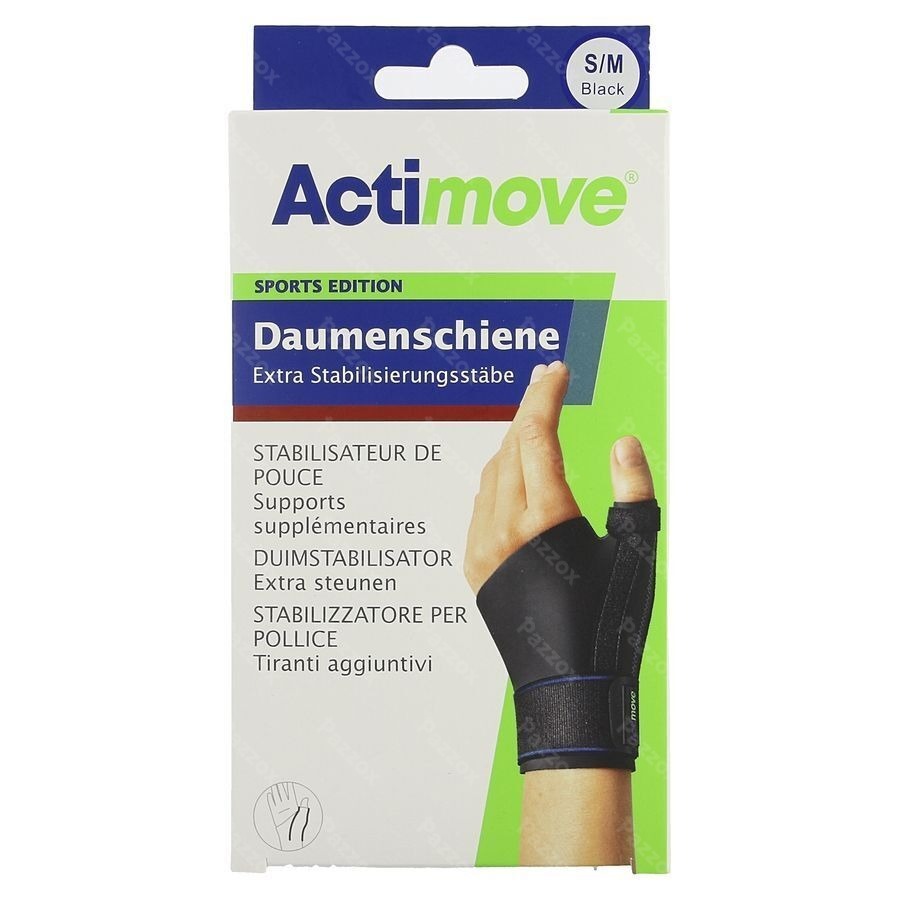 Actimove Sport Thumb Stabilizer Black S/m 1