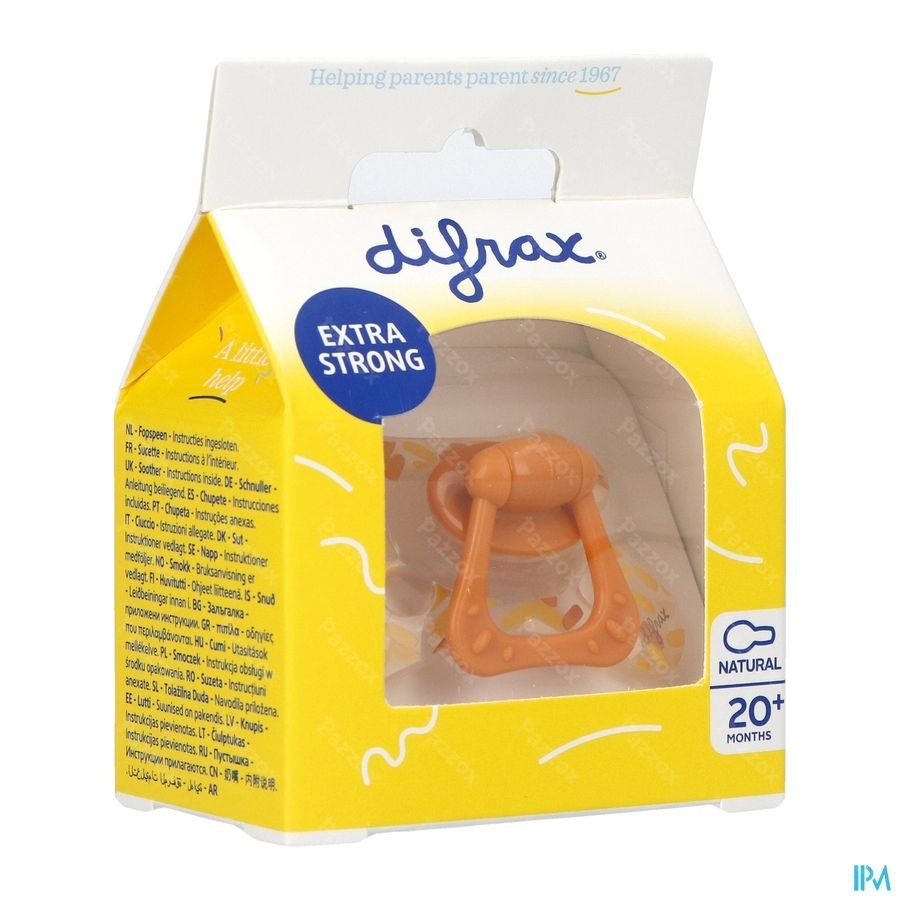 Difrax Sucette Natural 20m+ Assorti
