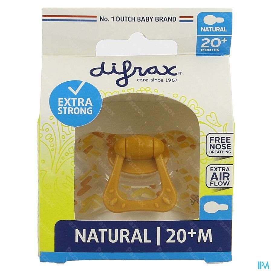 Difrax Sucette Natural 20m+ Assorti