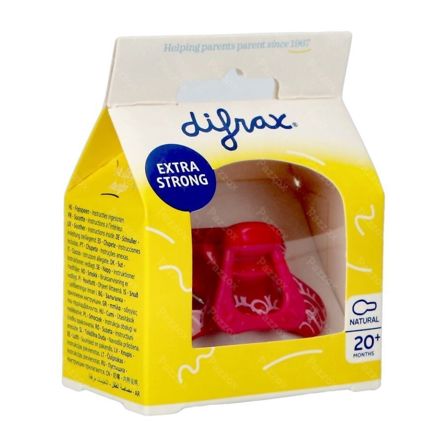 Difrax Sucette Natural 20m+ Assorti
