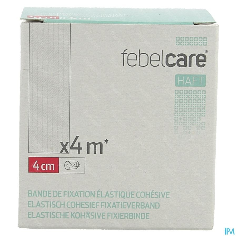 Febelcare Haft Bande Fix. Elastiq. Cohesive 4cmx4m