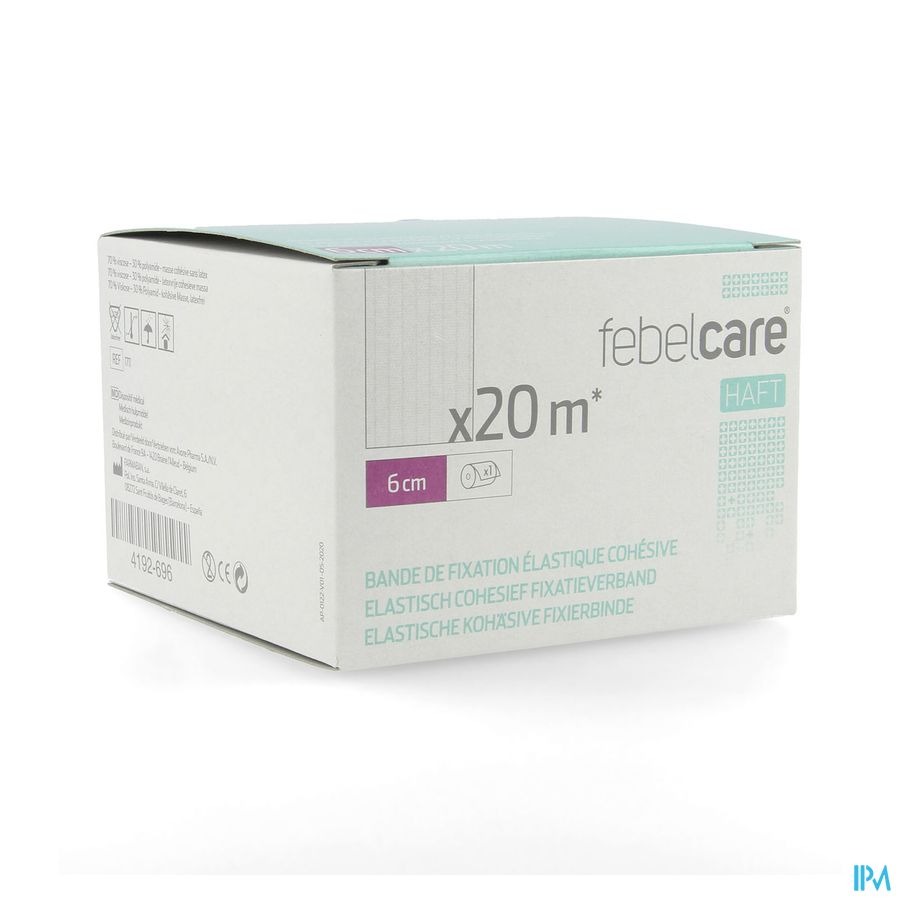 Febelcare Haft Bande Fix.elastiq. Cohesive 6cmx20m