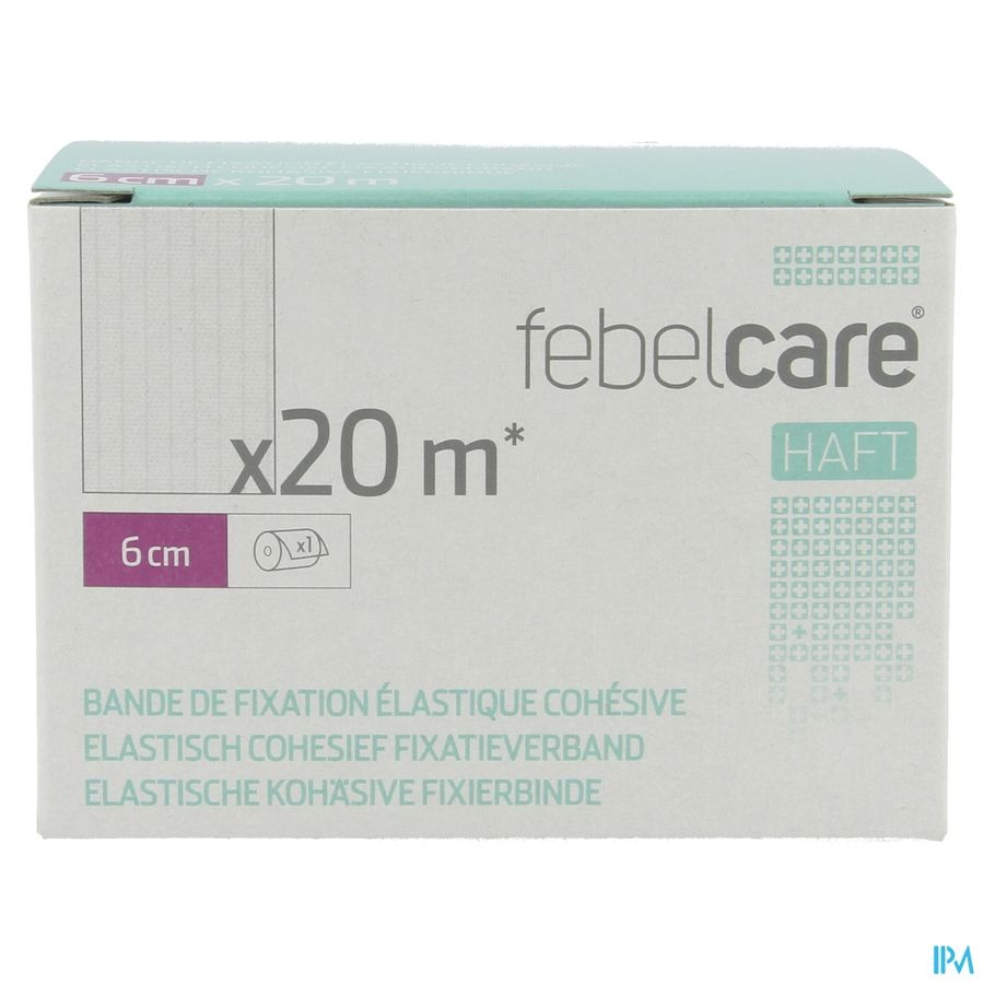 Febelcare Haft Bande Fix.elastiq. Cohesive 6cmx20m