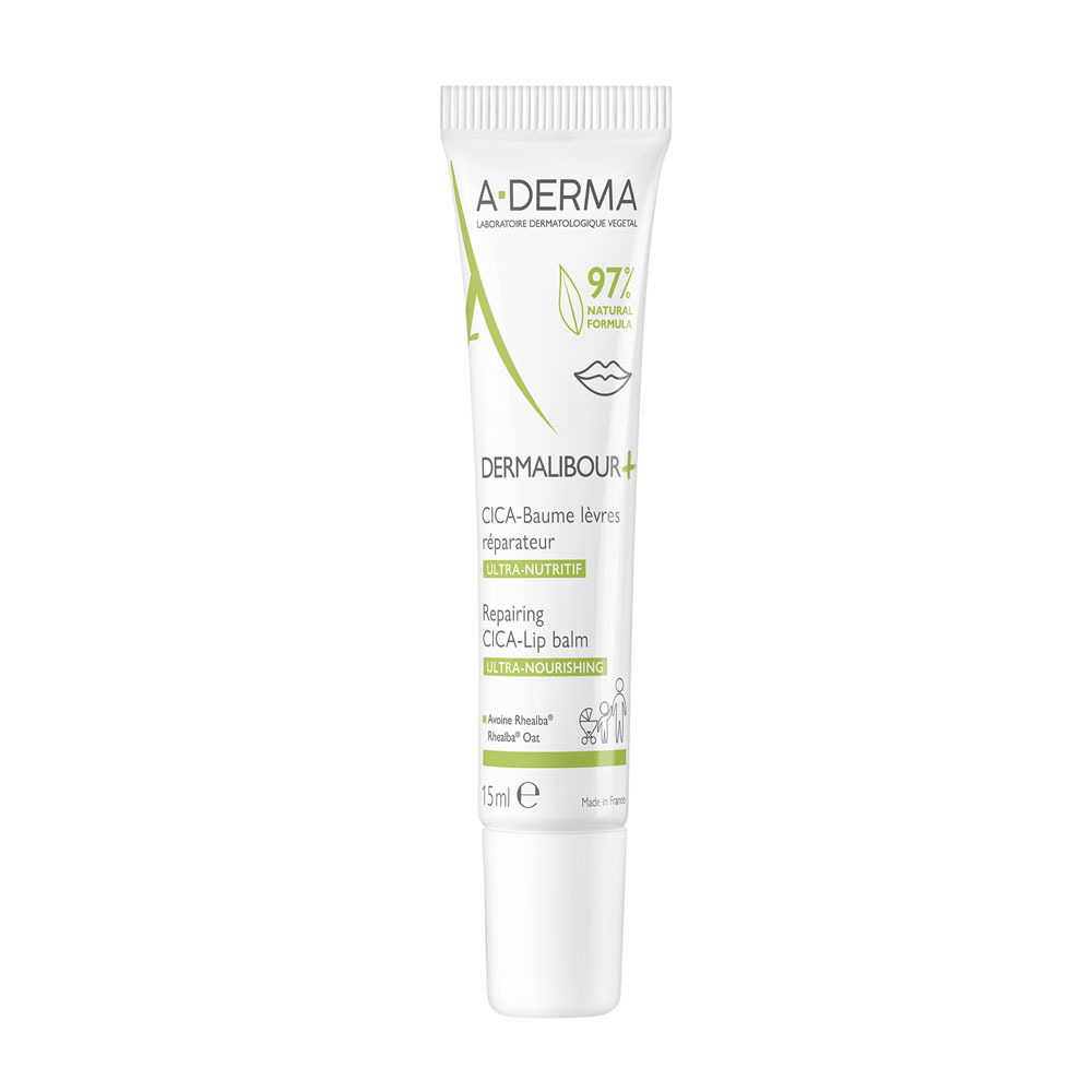 A-Derma Dermalibour+Cicabalsem Lèvres 15ml
