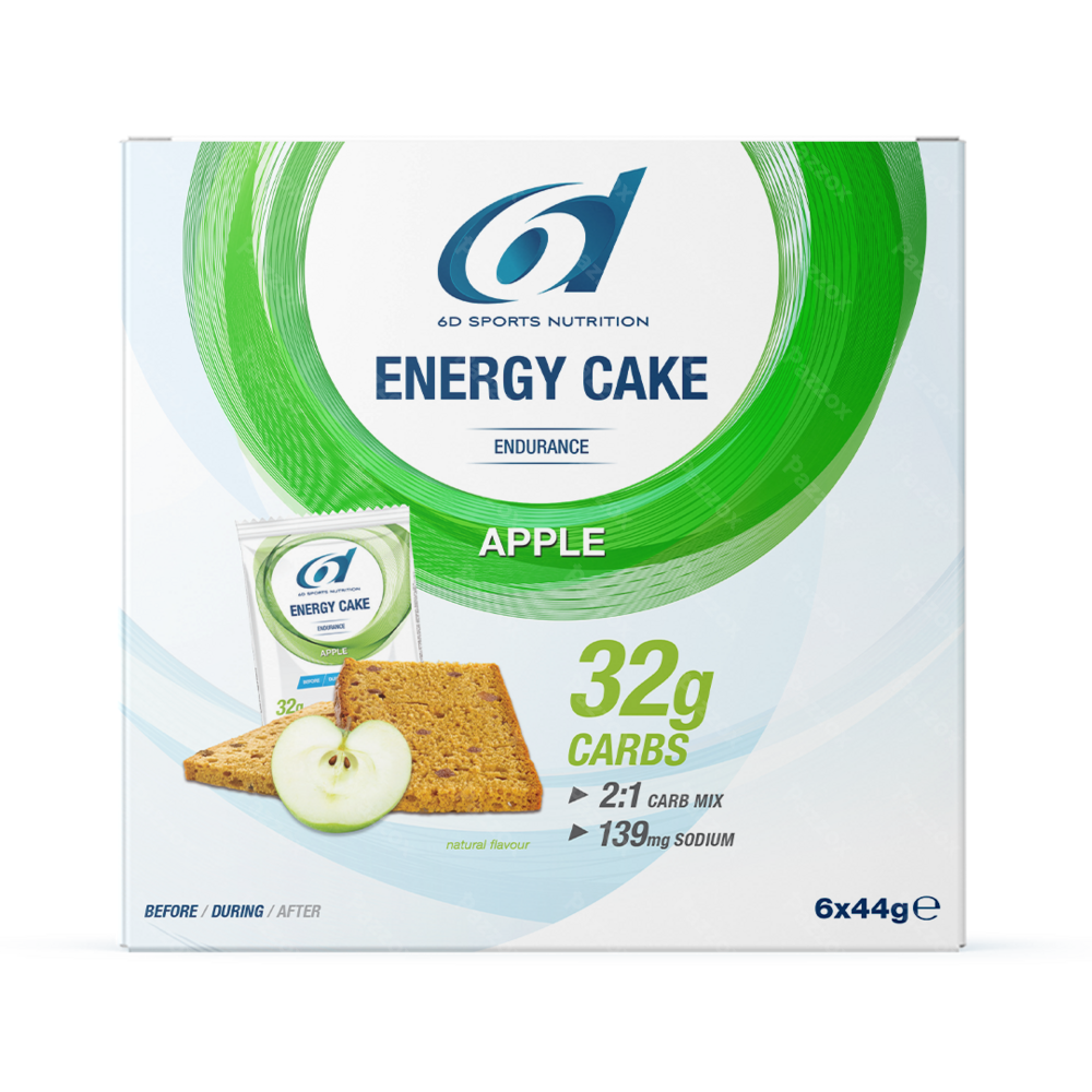 6d Sports Nutrition Energy Cake Pomme 6x44g