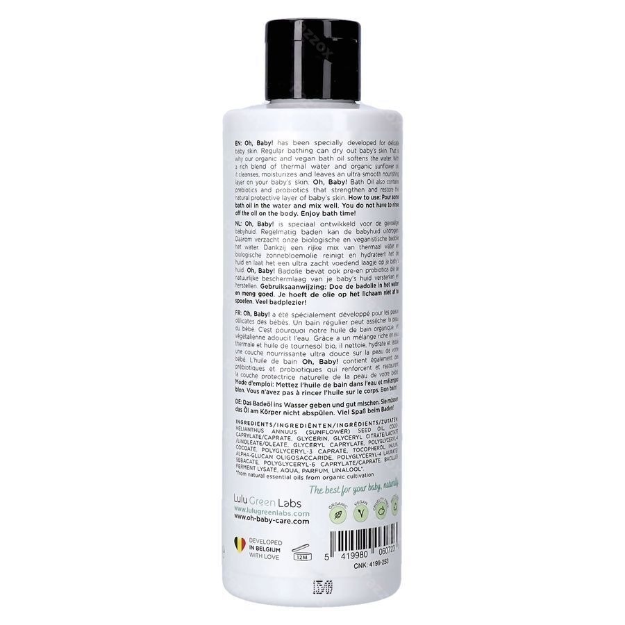 Oh Baby Huile Bain 250ml