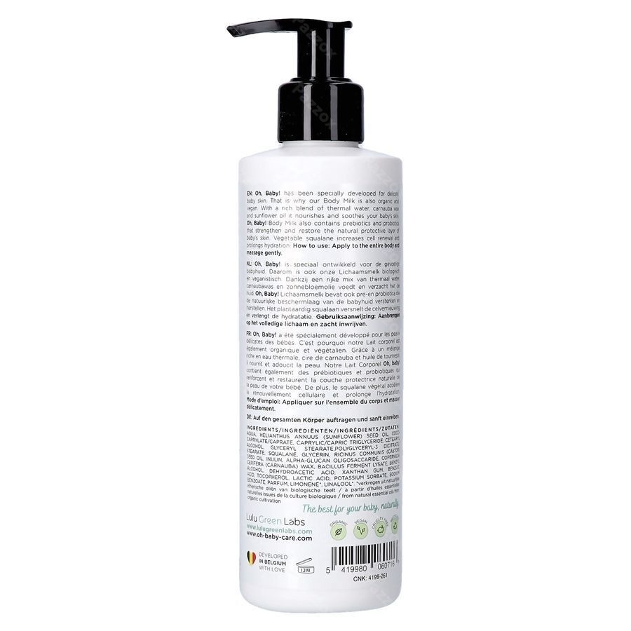 Oh Baby Lait Corporel 250ml