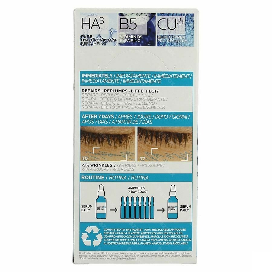 La Roche-Posay Hyalu B5 Ampoules Anti-âge Cure De 7 Jours  7x1,8ml