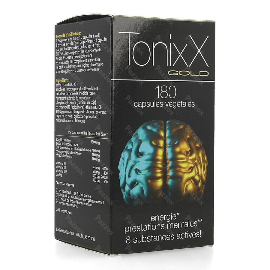 Tonixx Gold Caps 180