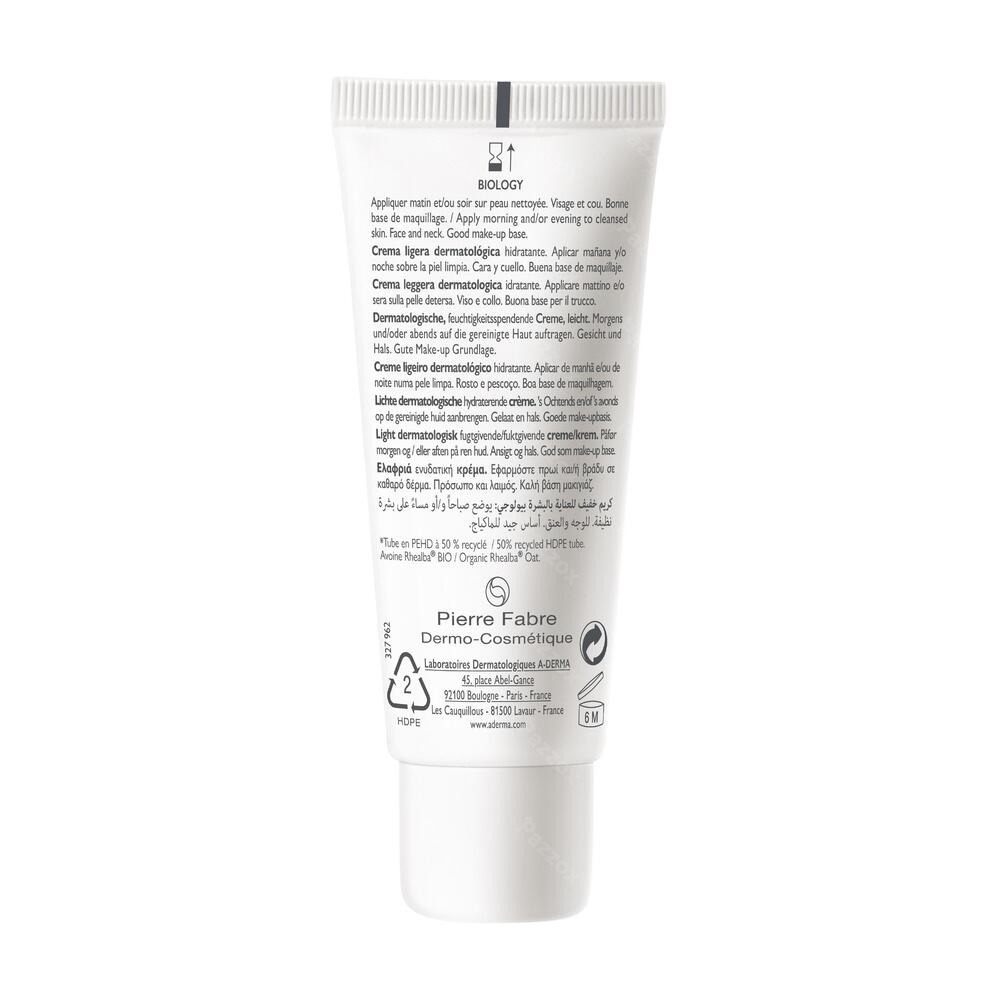 A-Derma Biology Crème Legère Dermatologique 40ml