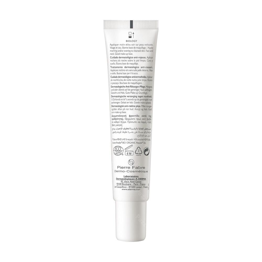 Aderma Biology Soin Dermatologique A/rougeurs 40ml