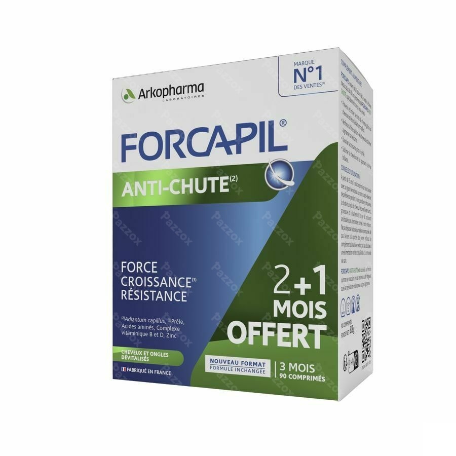 Forcapil Pack Decouverte Caps 2x60+sh 200ml Grat.