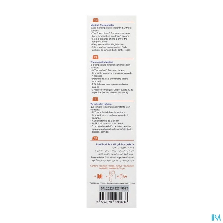 Thermoflash Therm.s/cont. Lx26 Premium Blanc