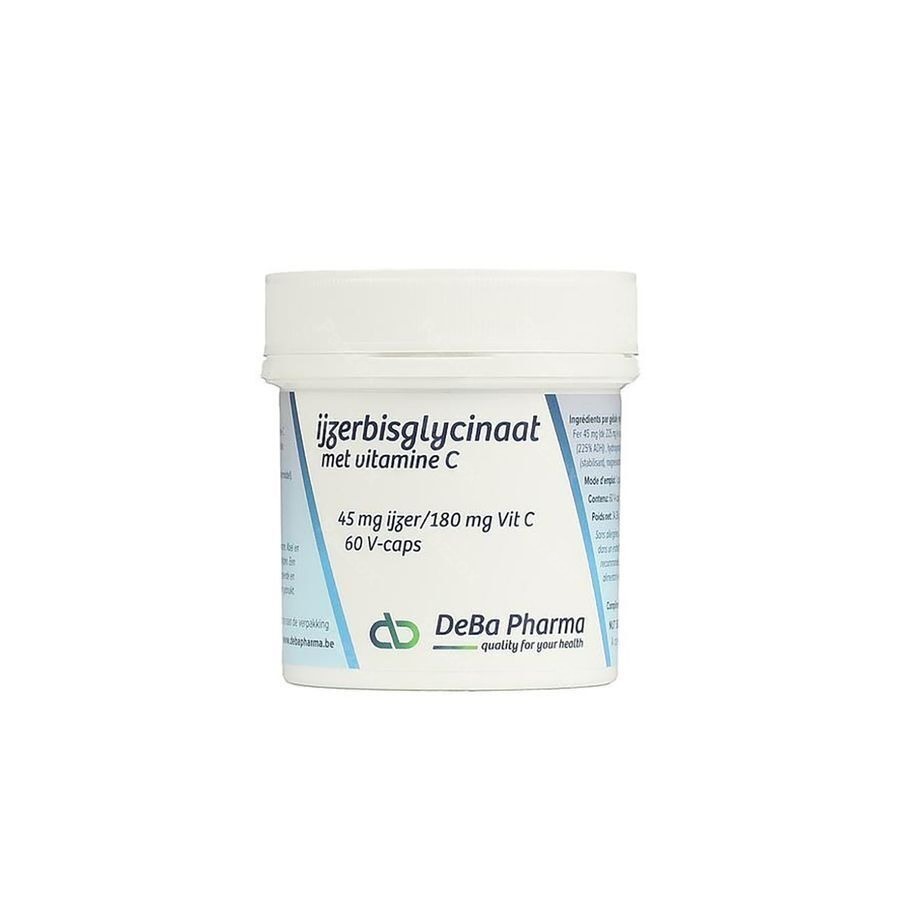 Fer Bisglycinate 45mg + Vit C 180mg V-caps 60 Deba