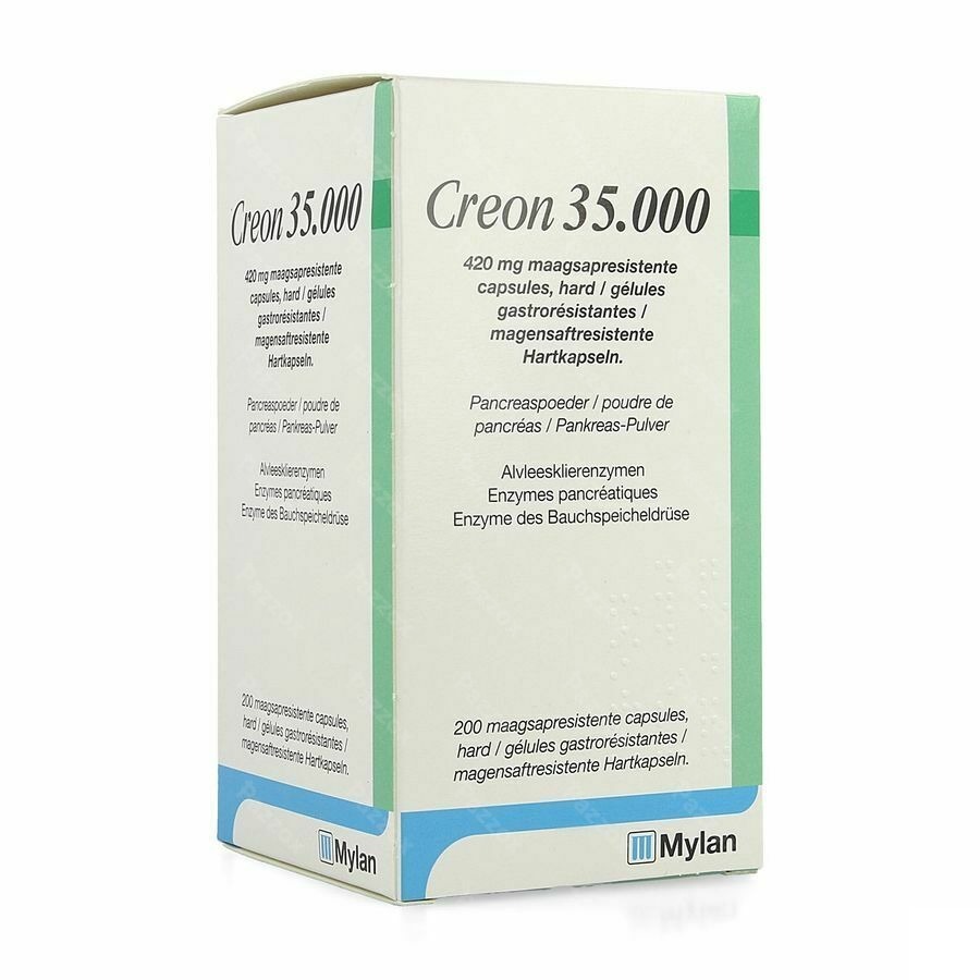 Creon 35000 420mg Gastroresist Caps Dur 200 Hdpe