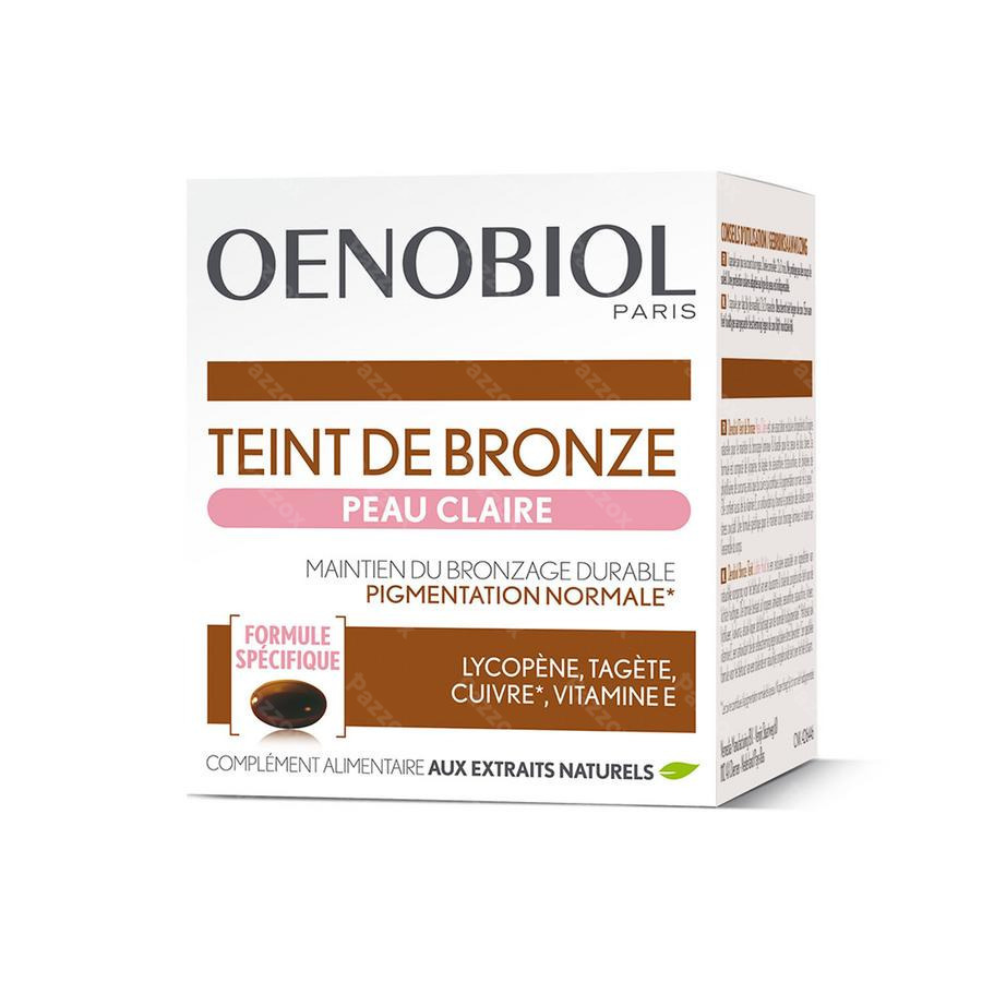 Oenobiol Teint Bronze Peau Claire Caps 30