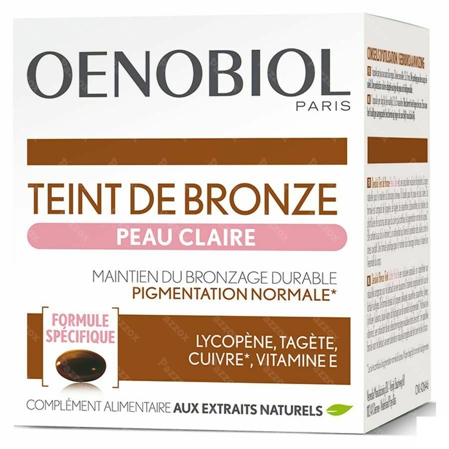 Oenobiol Teint Bronze Peau Claire Caps 30