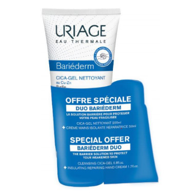 Uriage Cica Gel Nettoyant + Creme Mains Gratuit