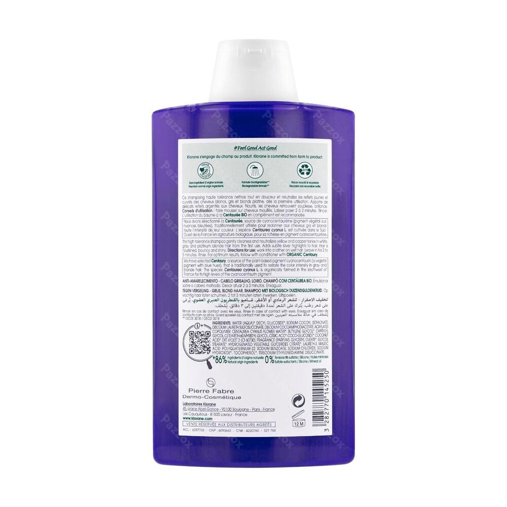 Klorane Capil. Sh Centauree Fl 400ml