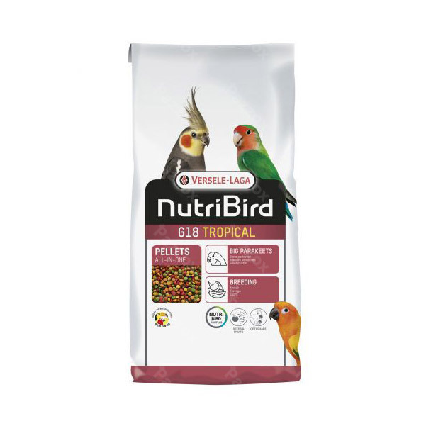 Nutribird G18 Tropical 10kg Aliment D'élevage Pour Grandes Perruches Multicouleurs