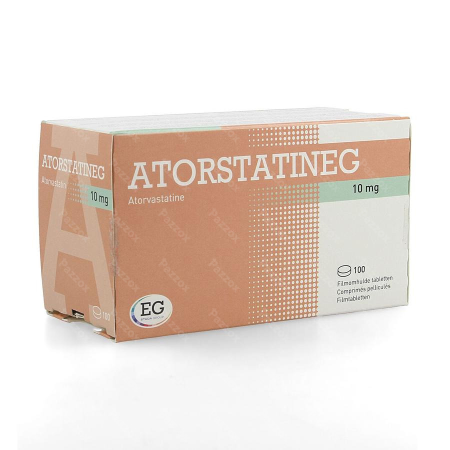 Atorvastatine Eurogenerics 10mg Comp Pell 100