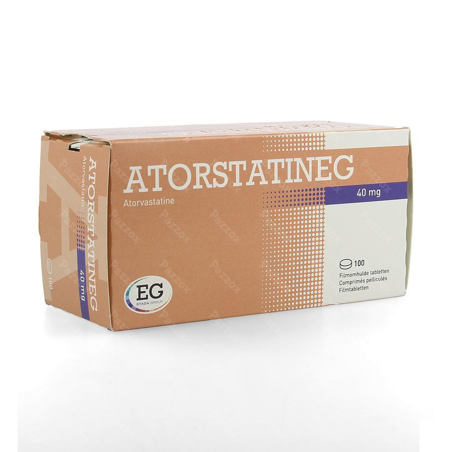 Atorvastatine Eurogenerics 40mg Comp Pell 100