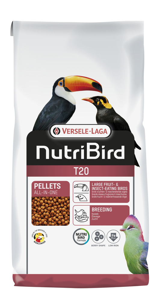 Nutribird T20 Original 10kg Aliment D'élevage Pour Toucans, Touracos et Pigeons Frugivores