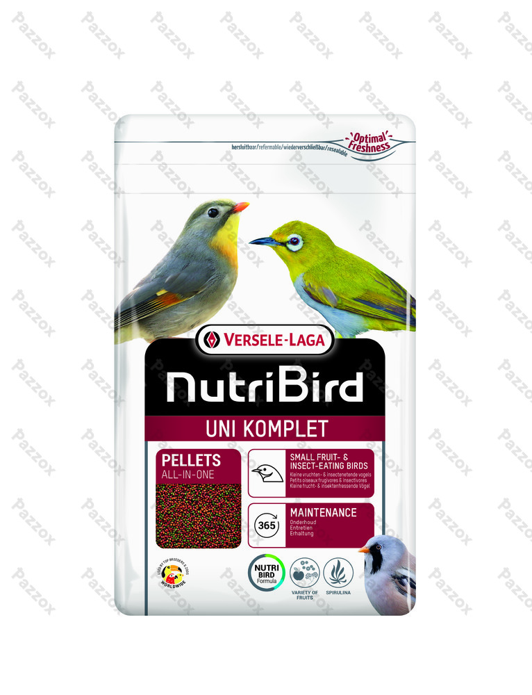 Nutribird Uni Komplet 1kg Aliment D'entretien Pour Petits Oiseaux Frugi- et Insectivores