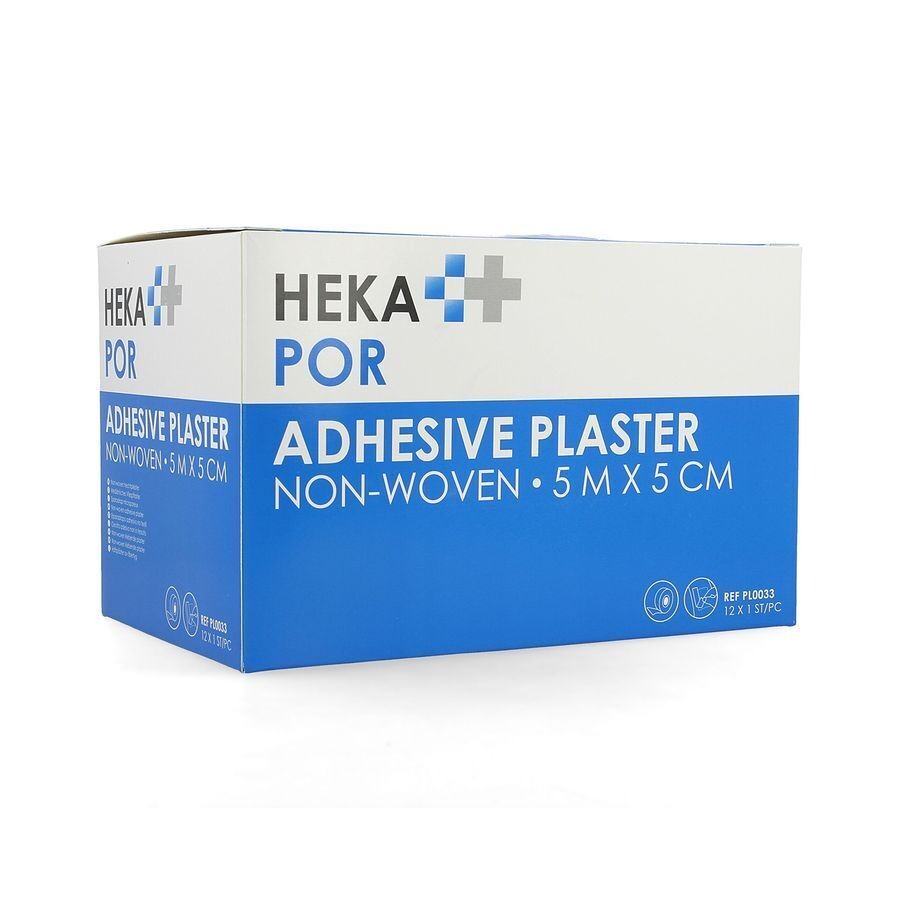 Hekapor Bande Adhesive Non-tis. 5mx5cm Roul 12