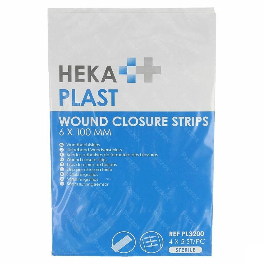Hekaplast Strips Suture Adhesifs 20