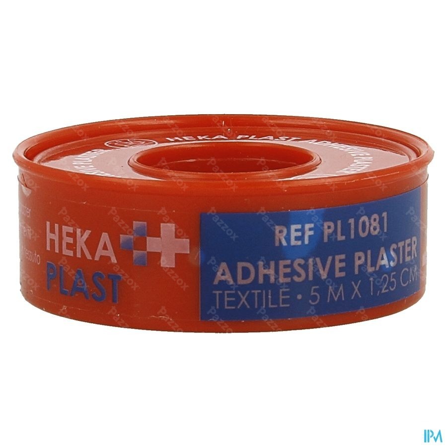 Hekaplast Bande Adhesive Textile 5mx1,25cm Rond 1