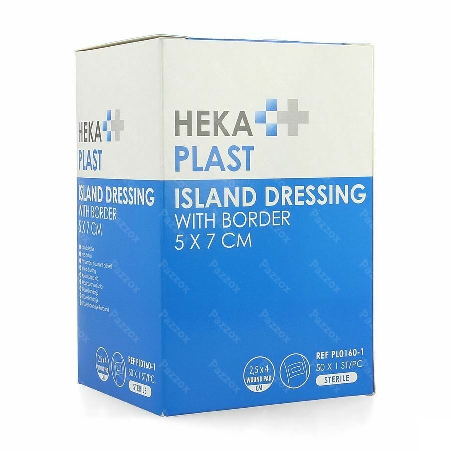 Hekaplast Border Pansement Ile Sterile 5x7cm 50